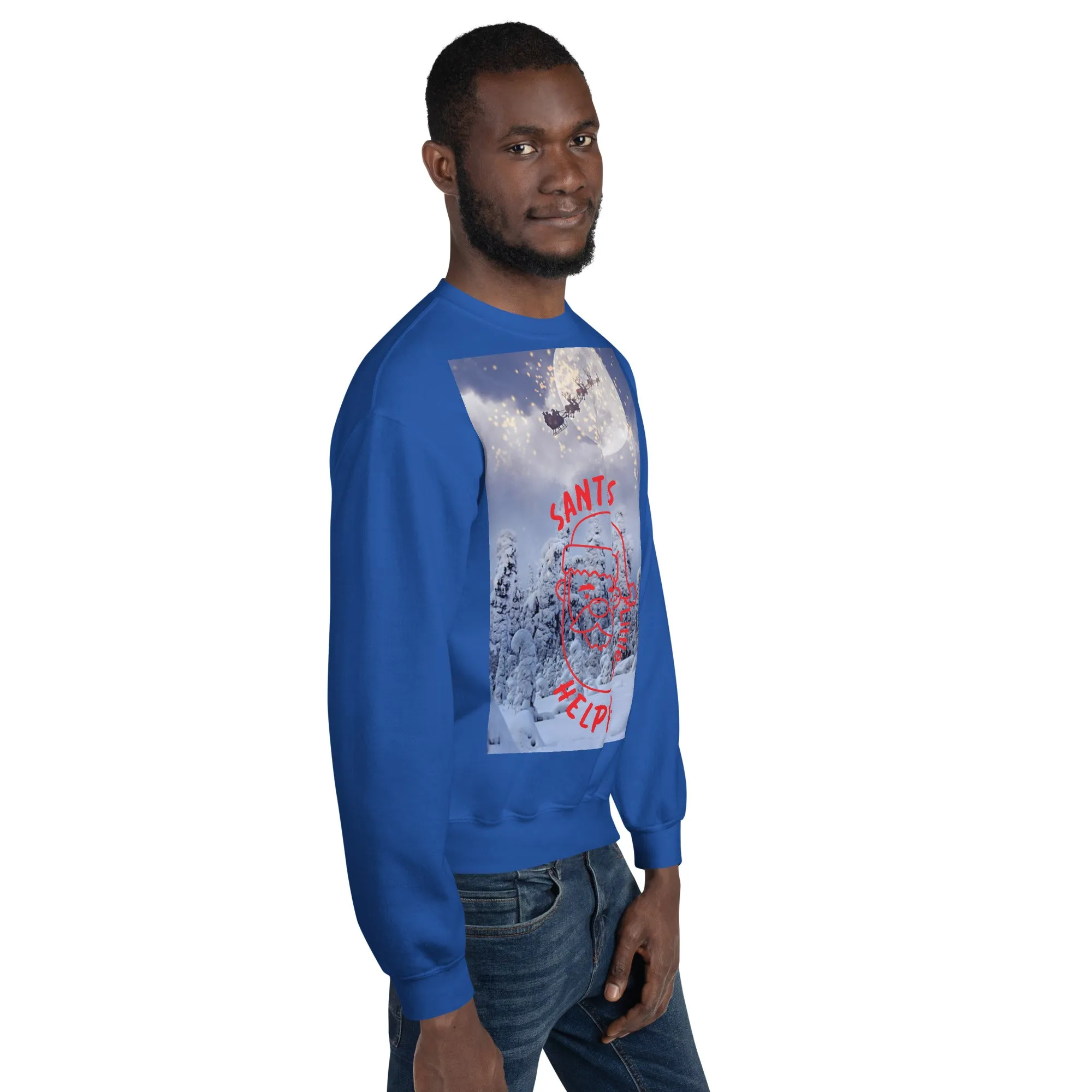 Santa's Little Helper Christmas Sweatshirt (Glamourange Christmas Sweatshirt Men)
