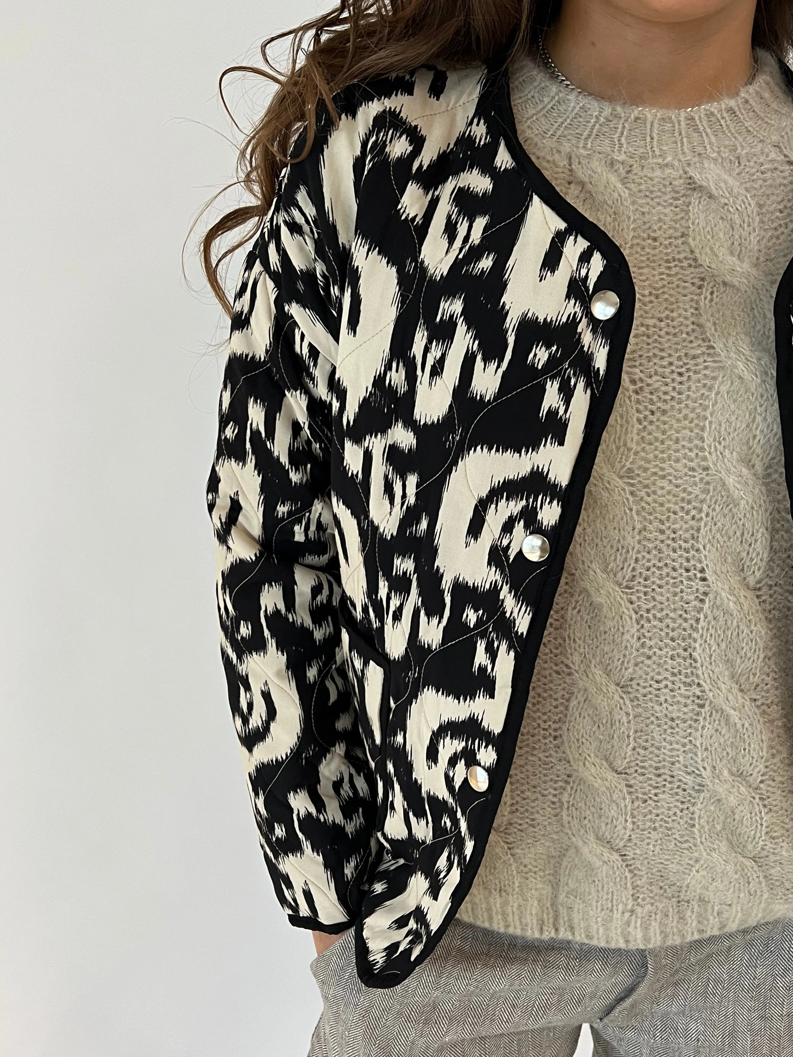 Sasja jacket - Black/white