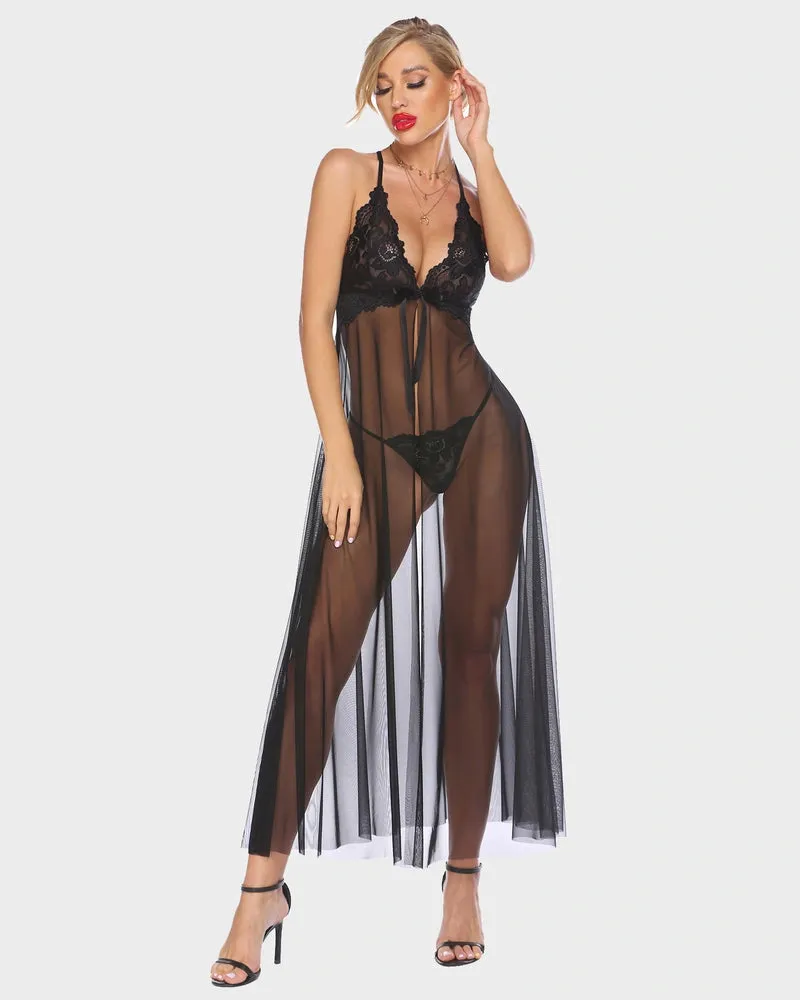 Scarlet Maxi Mesh Sleepwear