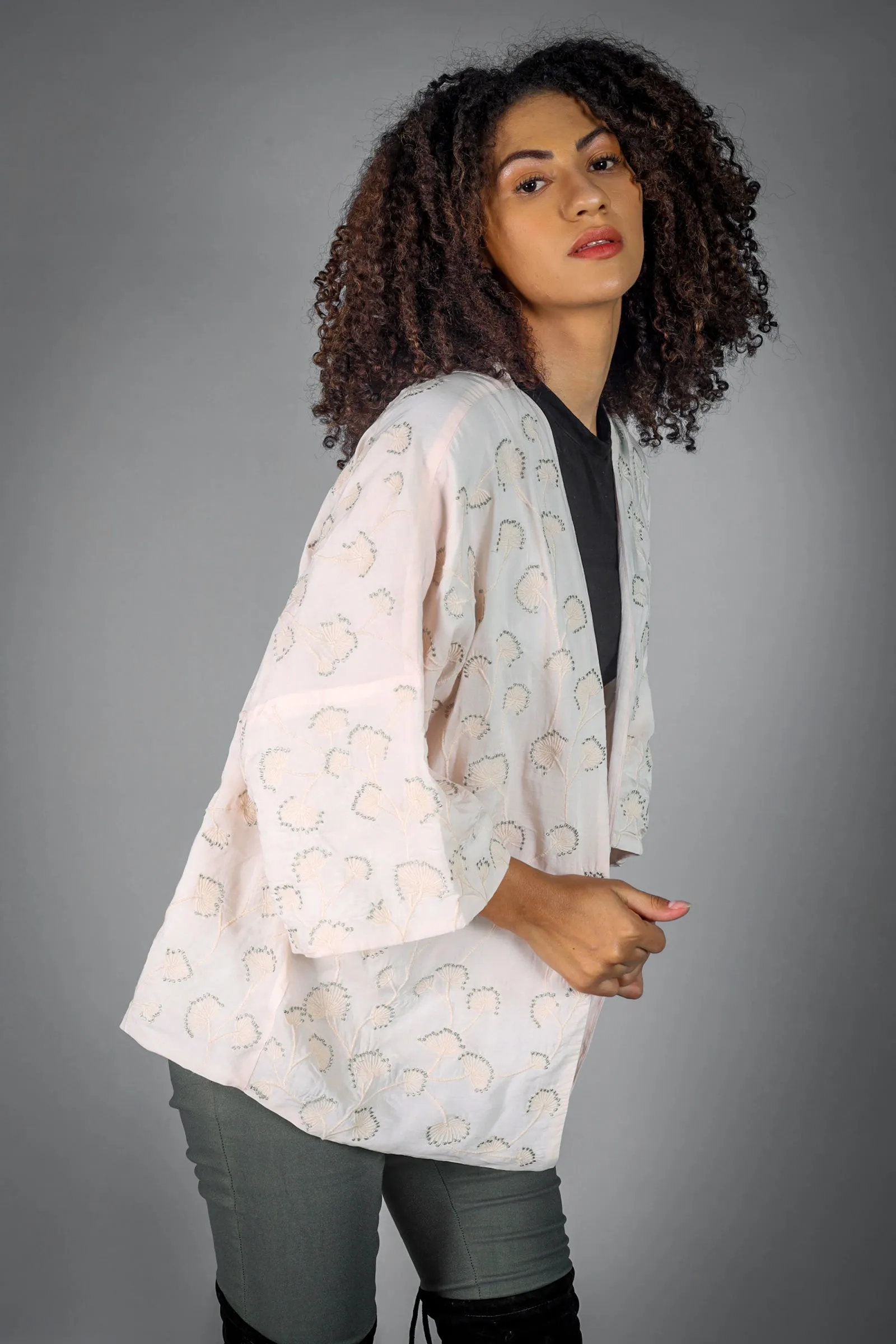 Simone Embroidered Kimono/Shrug