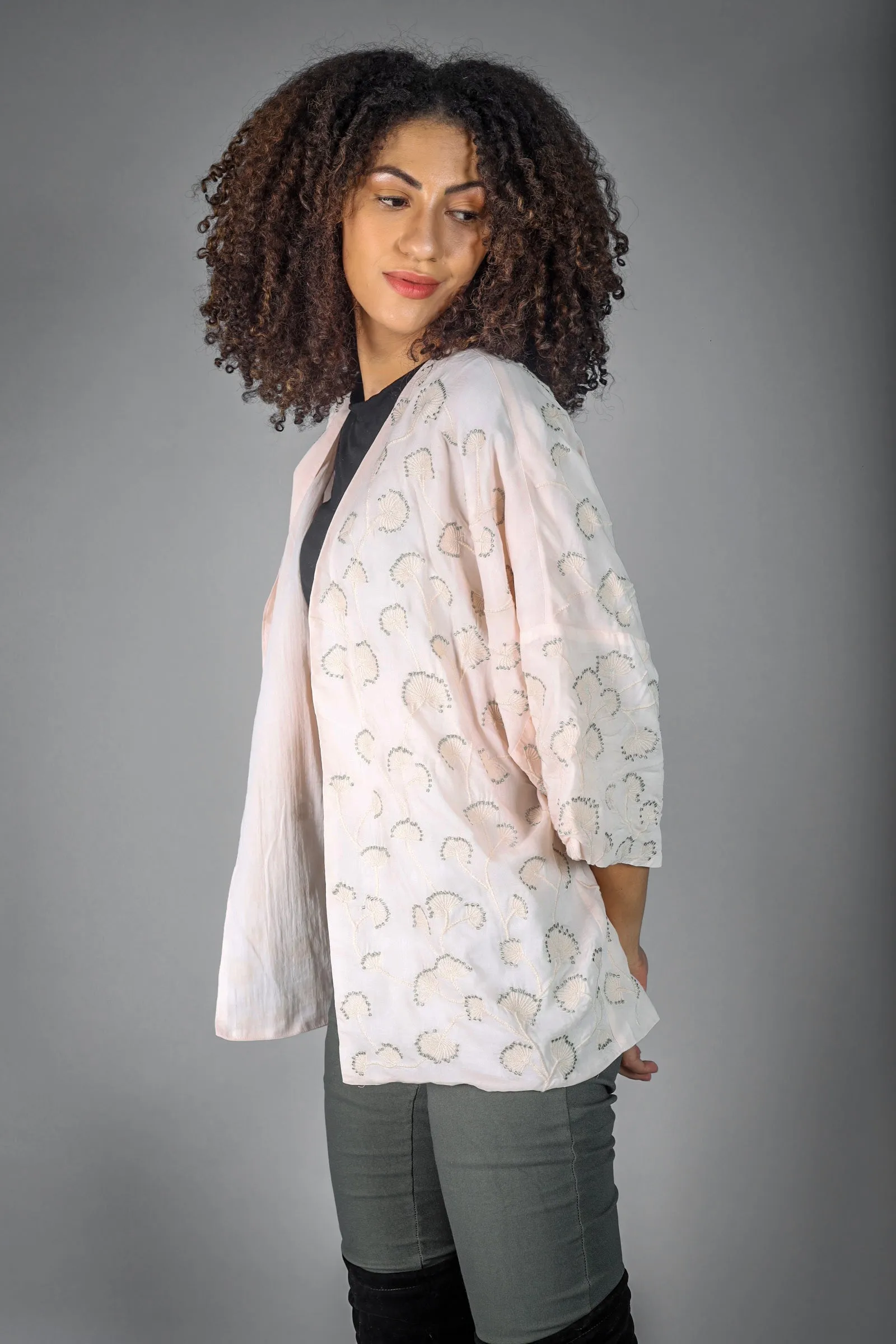Simone Embroidered Kimono/Shrug