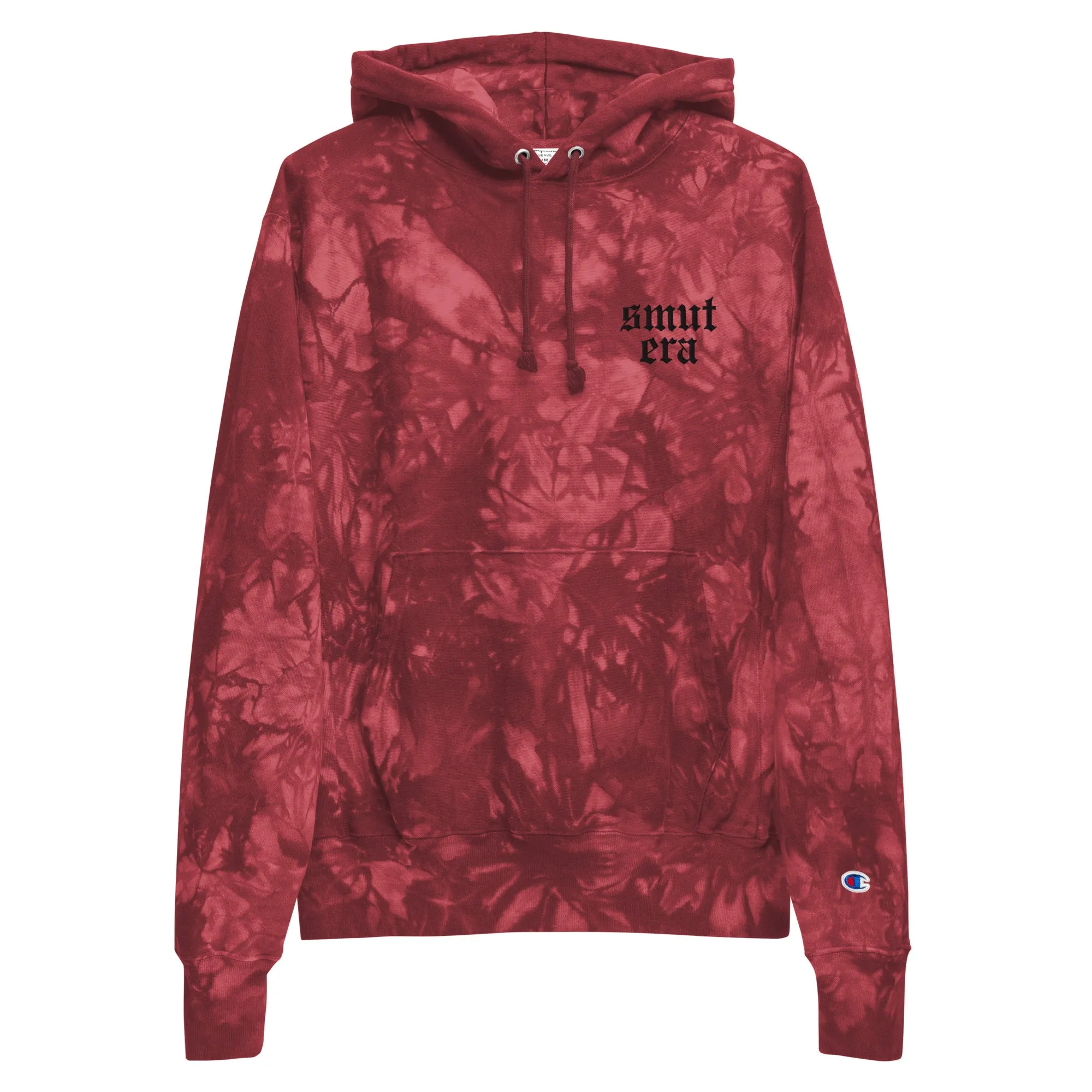 smut era embroidered tie-dye hoodie