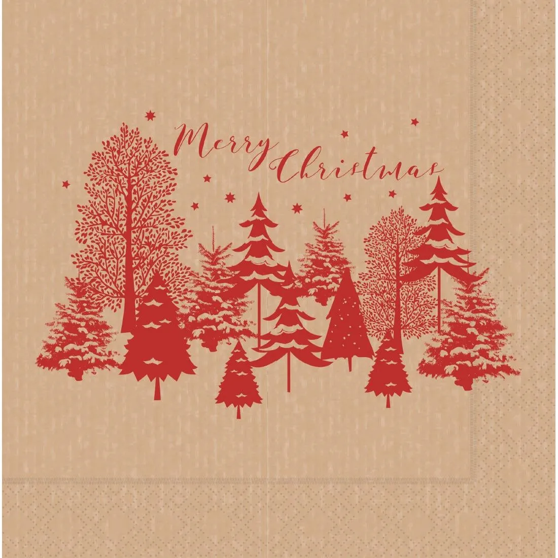 Swantex Calgary Kraft Lunch Napkins 330x330mm (Pack of 1000) - CU272