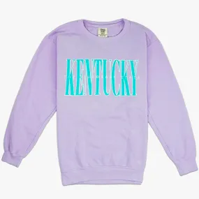 The Bluegrass State 90's Pastel Crewneck Sweatshirt (Orchid)