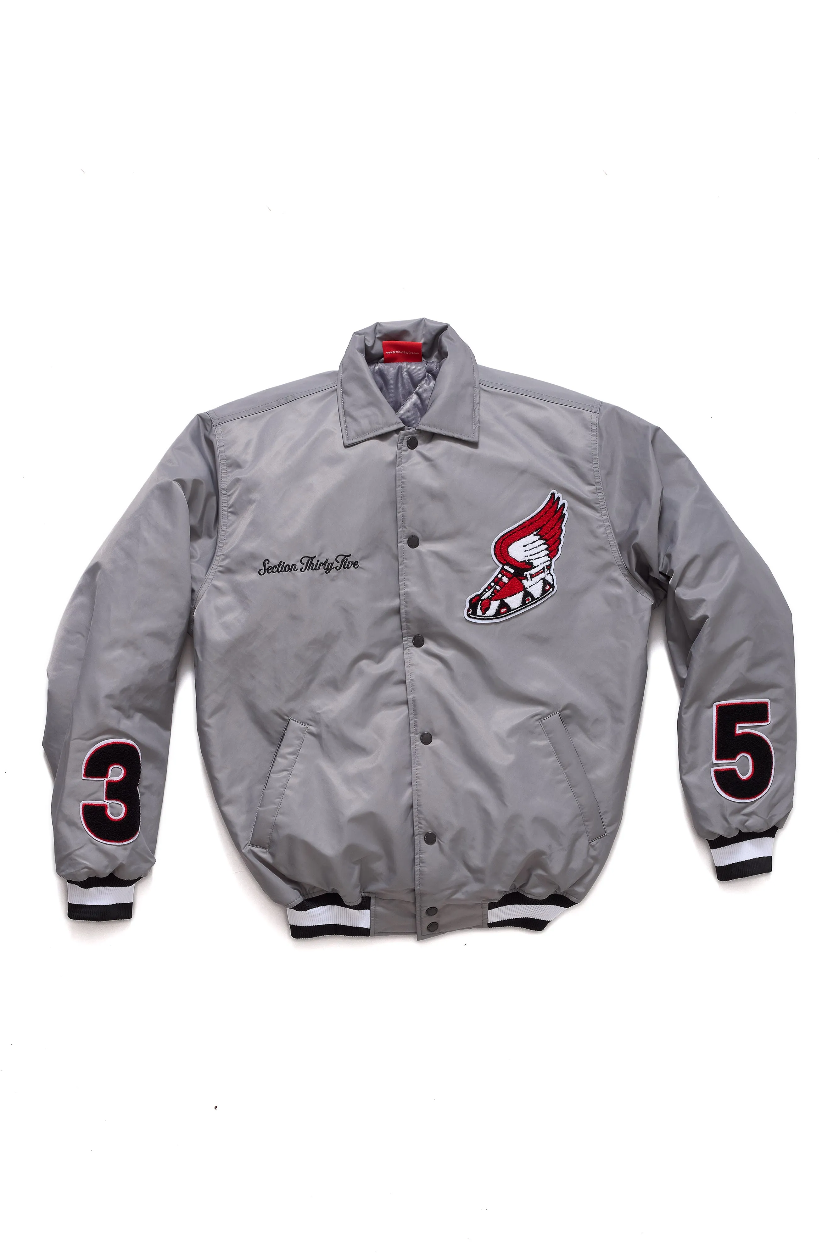 The Future Is Now Varsity Coat - Grey