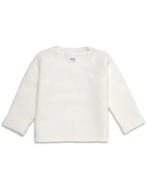 The Organic Garter Stitch Sweater [Cream]