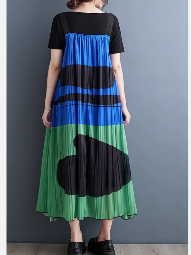 Timeless Style Loose Large Size Salopette Dress