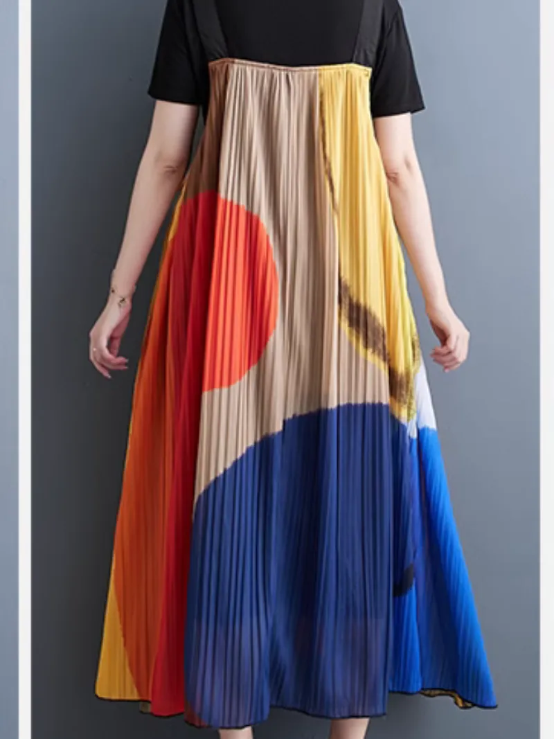 Timeless Style Loose Large Size Salopette Dress