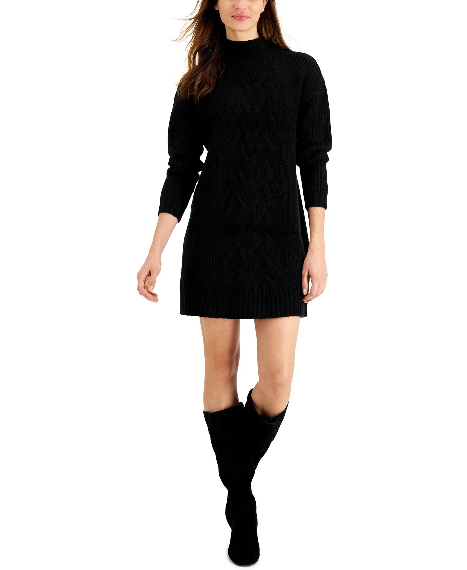 Turtleneck Sweater Dress