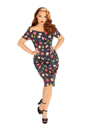 Tyra Apple Navy Dress