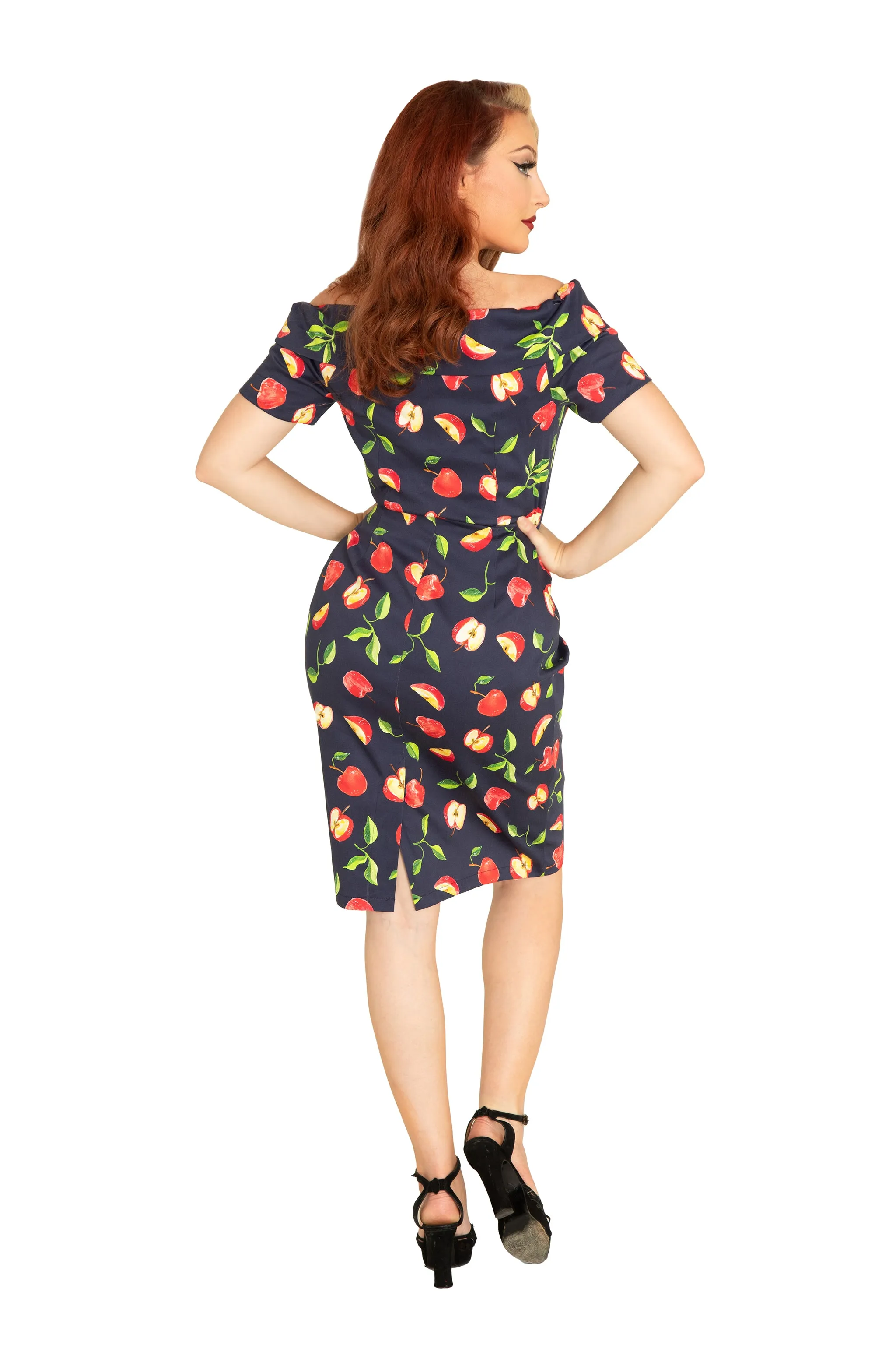 Tyra Apple Navy Dress