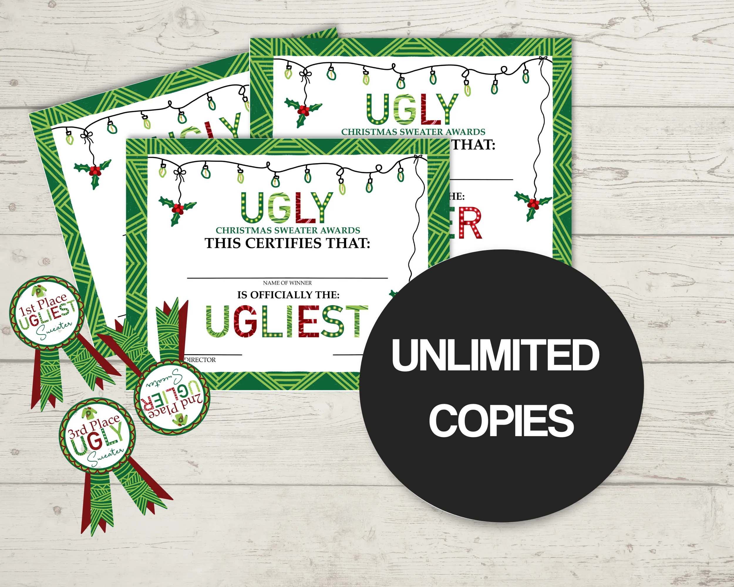 Ugly Sweater Awards & Prizes