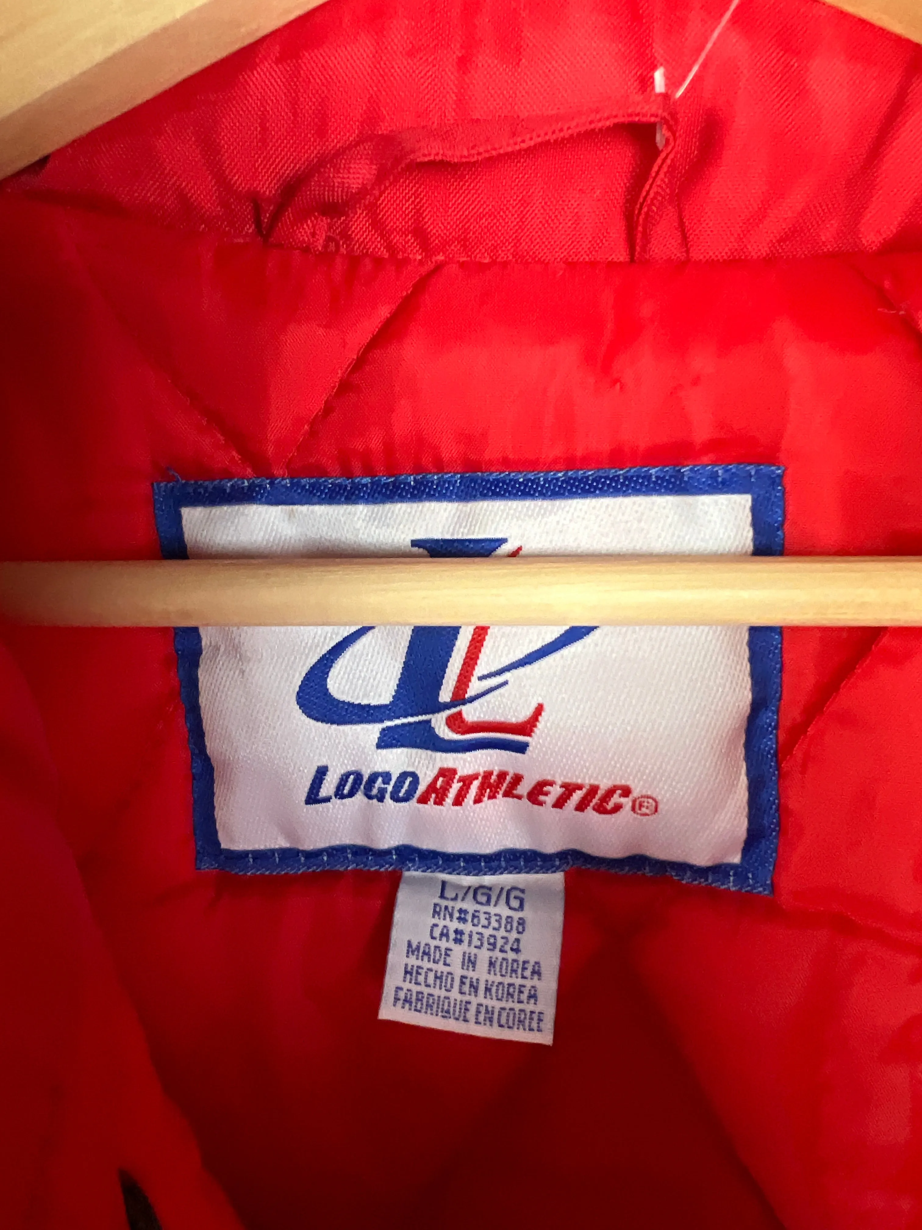 Vintage 90's Logo Athletic Ohio State Insulated Red Jacket