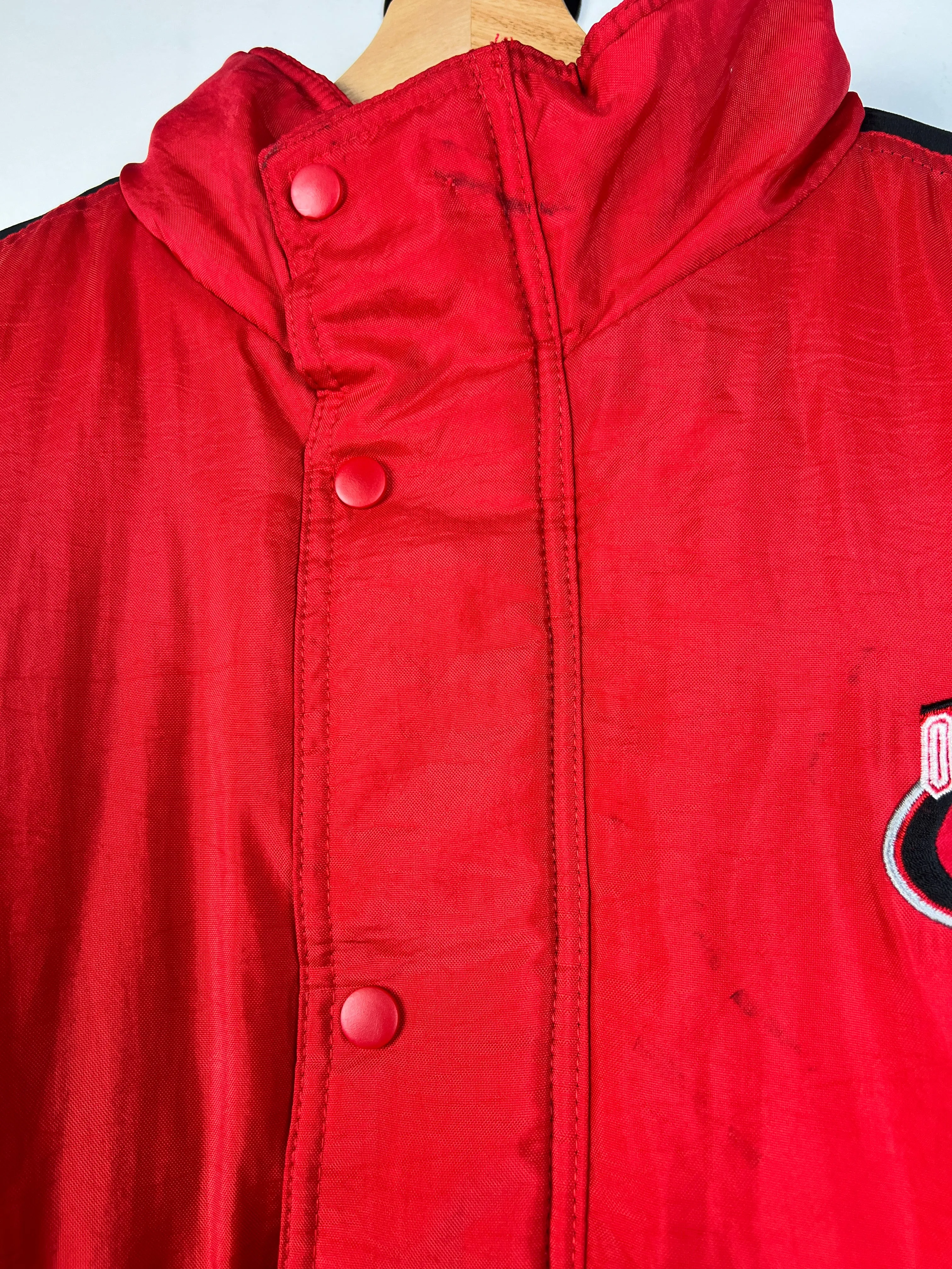 Vintage 90's Logo Athletic Ohio State Insulated Red Jacket