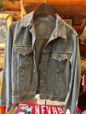 Vintage Faded Black Levis Jacket, XS-S