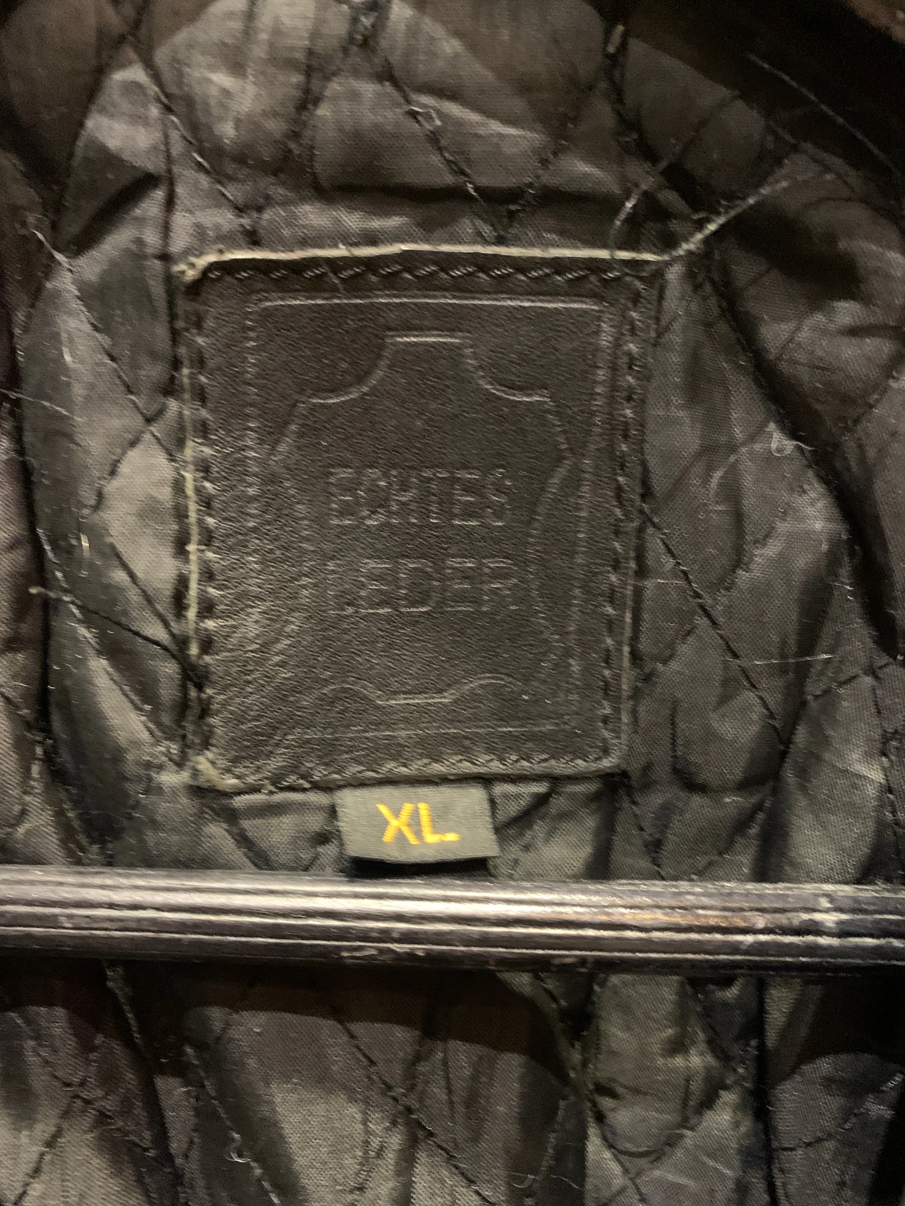 Vintage Heavyweight German Biker Jacket, XL