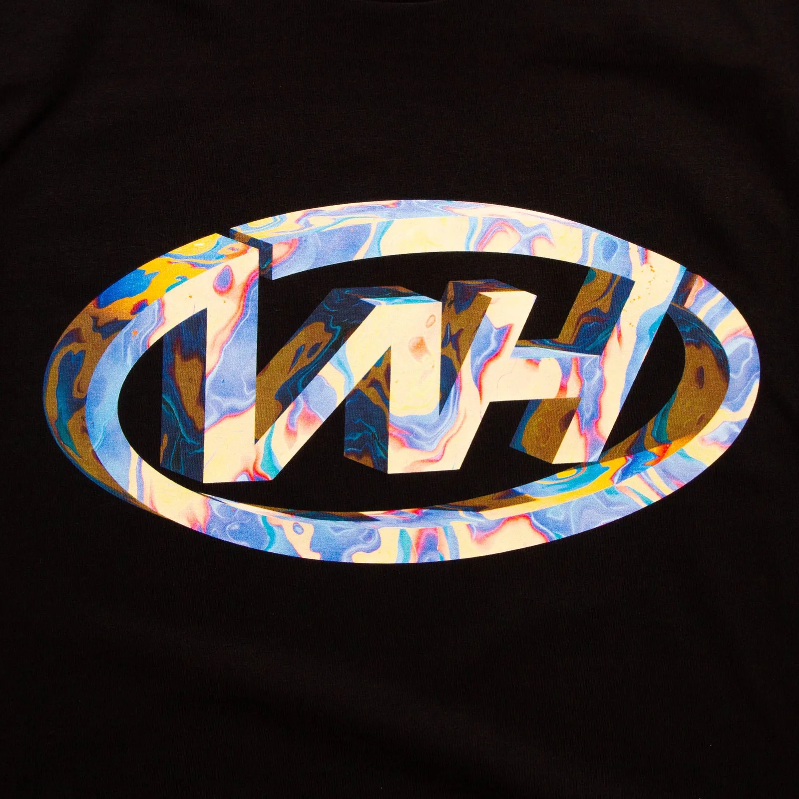 WH Crew Coral Back Print - Tshirt - Black