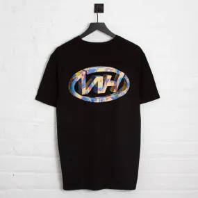 WH Crew Coral Back Print - Tshirt - Black