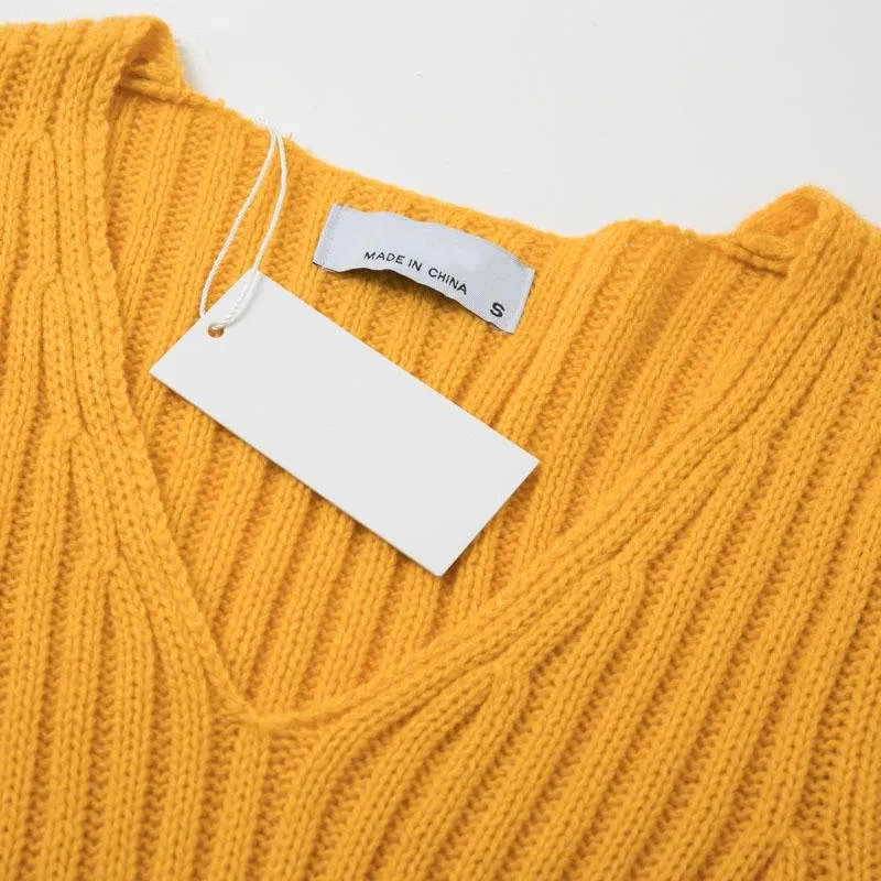 Women's Autumn/Winter Knitted Long Sleeve Mini Dress