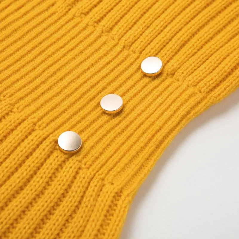 Women's Autumn/Winter Knitted Long Sleeve Mini Dress