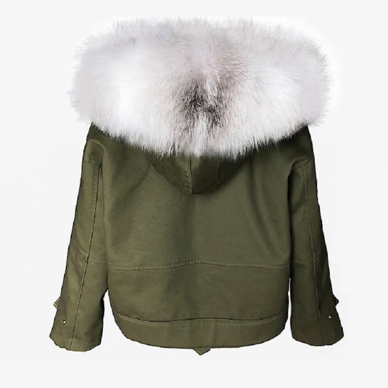 Women's Winter Casual Warm Parka With Fox Fur