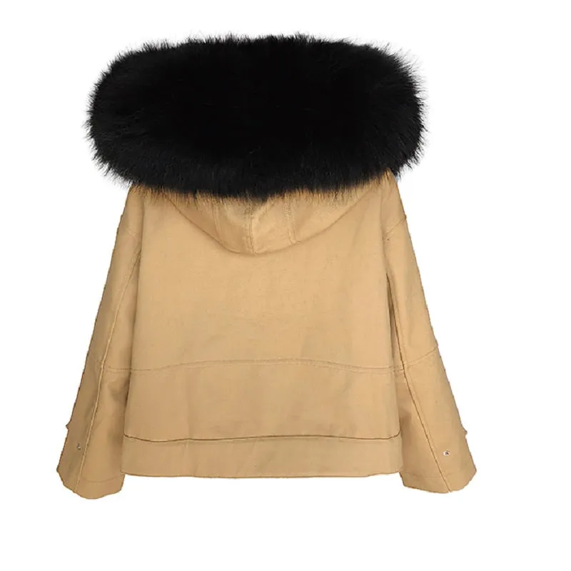 Women's Winter Casual Warm Parka With Fox Fur