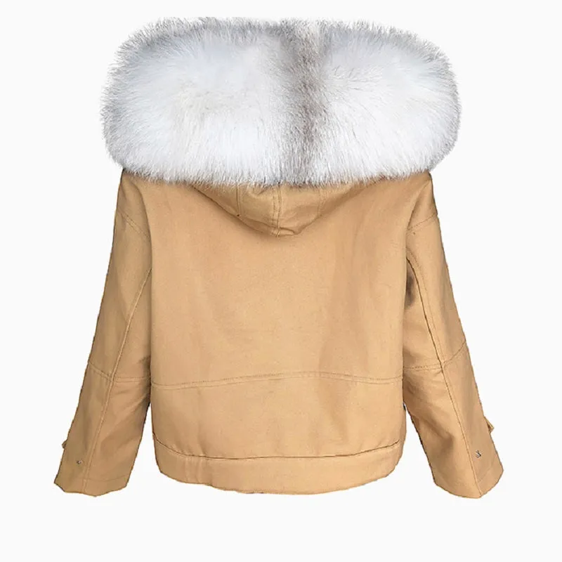 Women's Winter Casual Warm Parka With Fox Fur