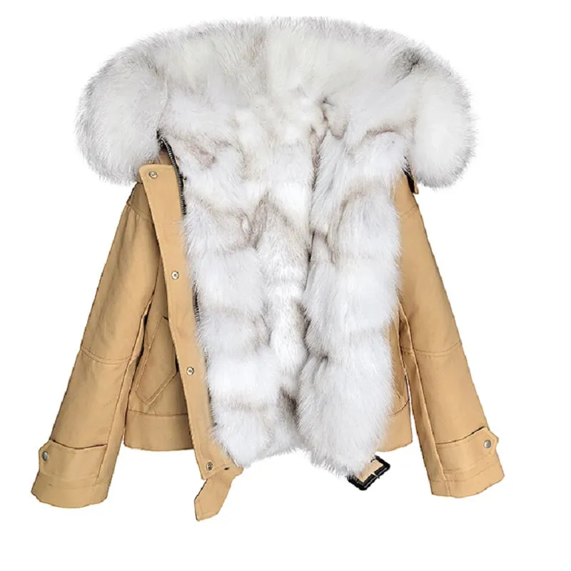Women's Winter Casual Warm Parka With Fox Fur