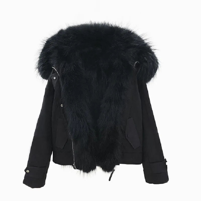 Women's Winter Casual Warm Parka With Fox Fur