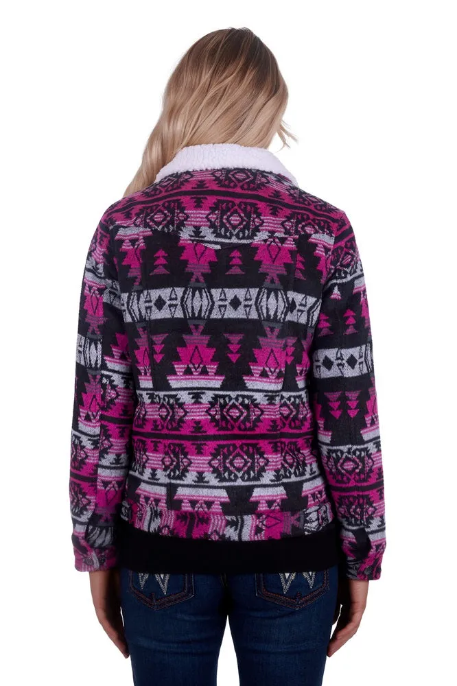 Wrangler Womens Jacket | Santana | Pink / Grey