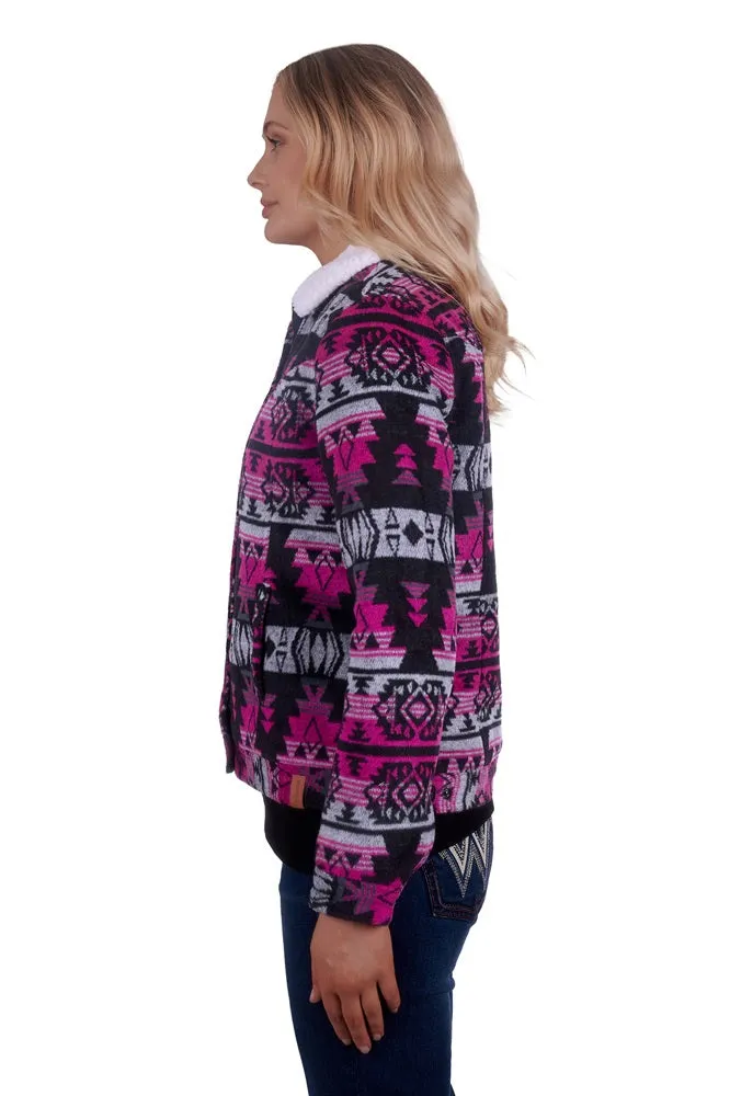 Wrangler Womens Jacket | Santana | Pink / Grey