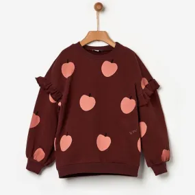 YELL OH BURGUNDY APPLE SWEATSHIRT