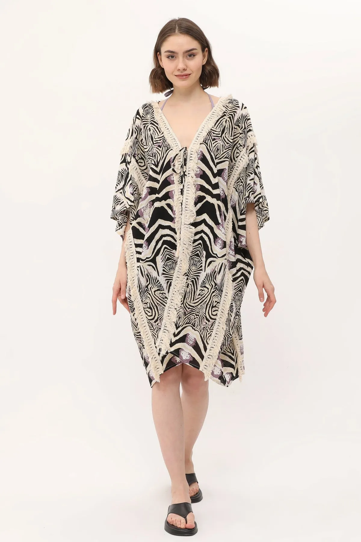 Zada Moroc Jkt Midi / Zebra Natural 