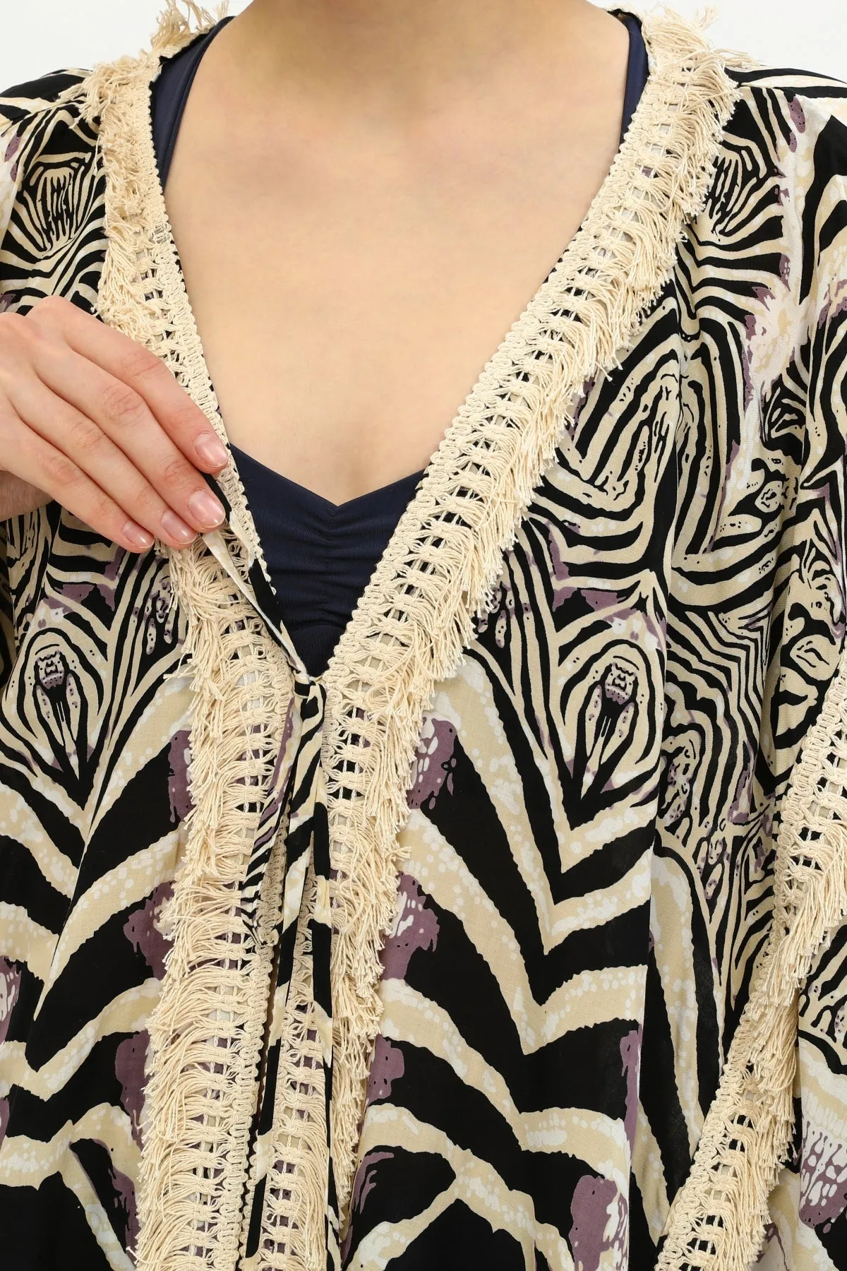 Zada Moroc Jkt Midi / Zebra Natural 