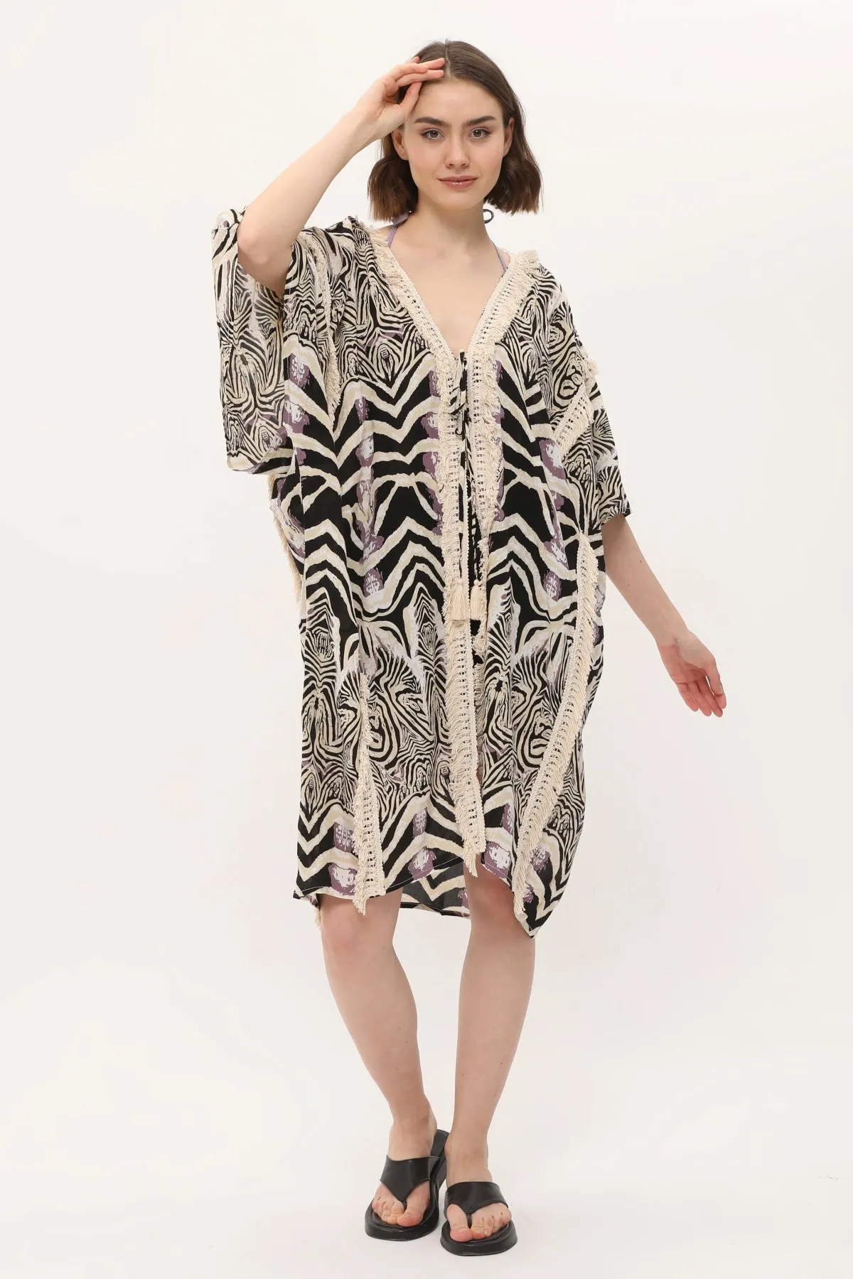 Zada Moroc Jkt Midi / Zebra Natural 