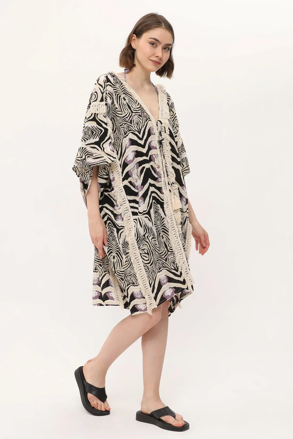 Zada Moroc Jkt Midi / Zebra Natural 