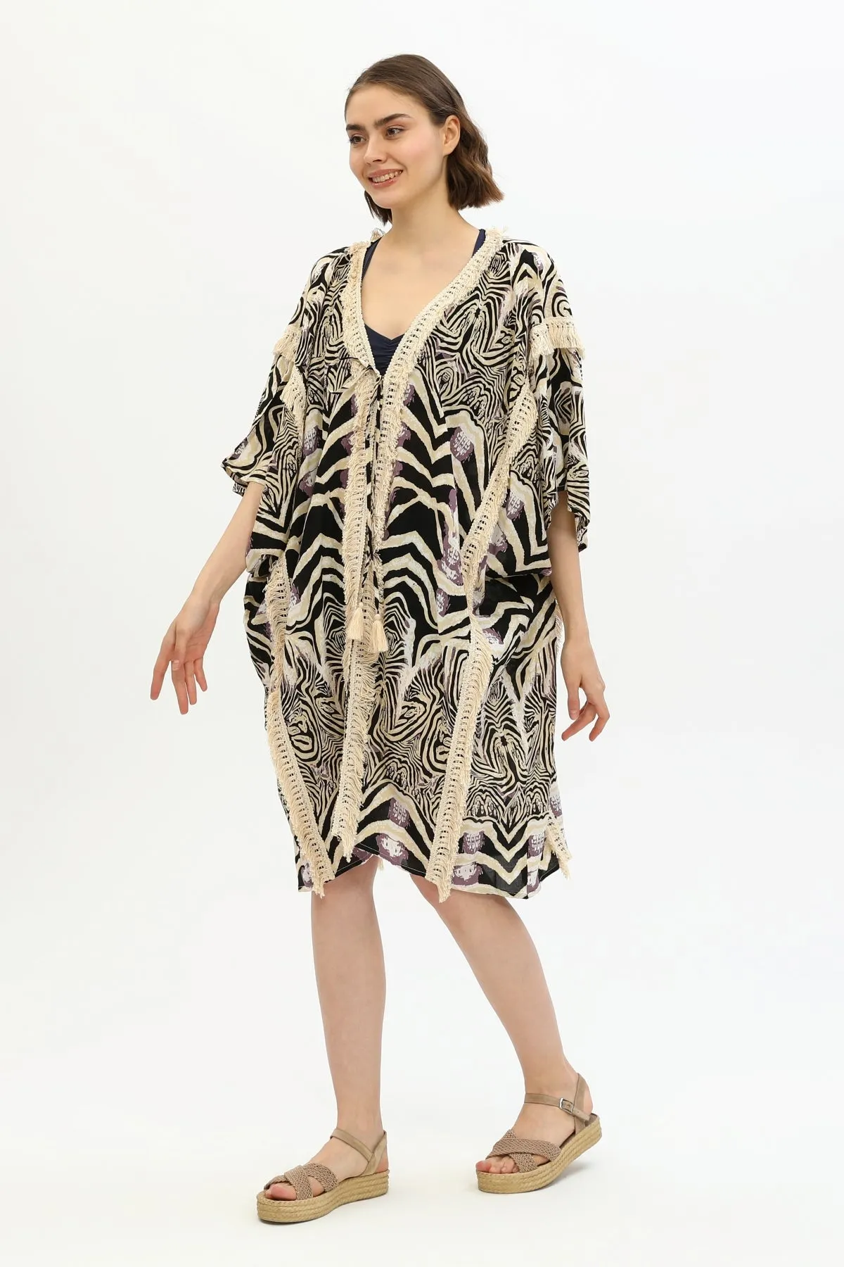 Zada Moroc Jkt Midi / Zebra Natural 