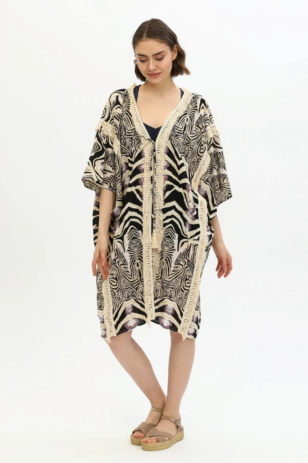 Zada Moroc Jkt Midi / Zebra Natural 