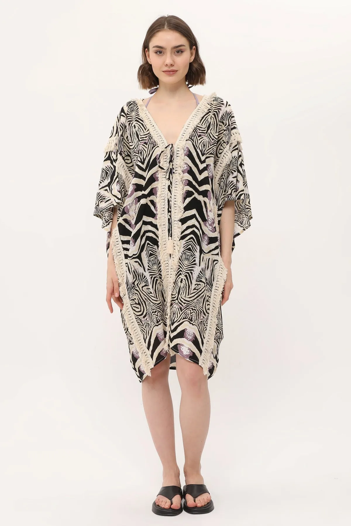 Zada Moroc Jkt Midi / Zebra Natural 